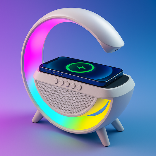 Altavoz Bluetooth G 3 en 1 Cargador inalámbrico Lámpara LED