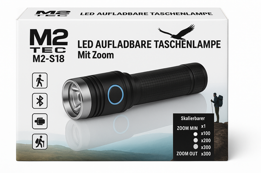 Combo de 2 mini linternas recargables con zoom