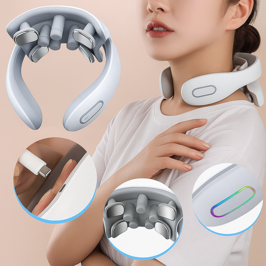 Masajeador de cuello de pulso eléctrico